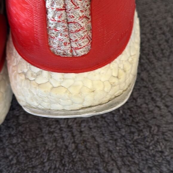 Adidas Ultraboost W Running Shoes Women’s 7.5 Cream Red Knit No Laces DB3209 - Picture 6 of 16